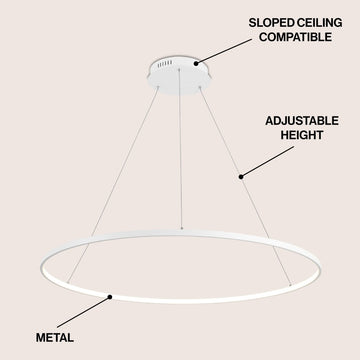 Brice Modern Contemporary Iron Integrated LED Pendant